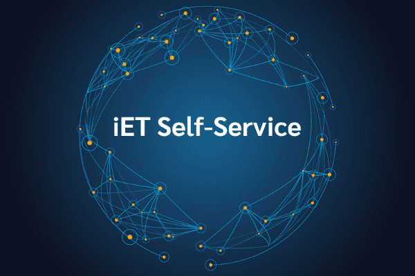 product name on an abstract blue and yellow background